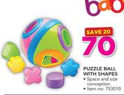 Babygro Puzzle Ball With Shapes