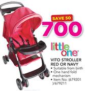 Little One Vito Stroller Red Or Navy