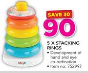 Babygro 5 x Stacking Rings