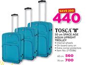 Tosca 50cm Space Age Aqua Upright Trolley