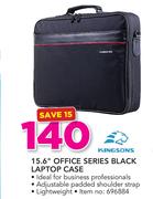 Kingsons 15.6" Office Series Black Laptop Case