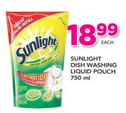 Sunligh Dish Washing Liquid Pouch-750ml Each