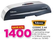 Fellowes Cosmic 2 A4 Laminator