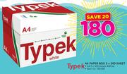 Typek A4 Paper Box 5 x 500 Sheet