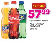 Assorted Buddies-500ml For 12