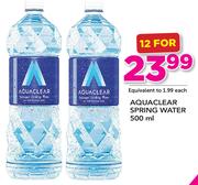 Aquaclear Spring Water-12x500ml12