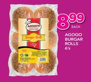 Agogo Burger Rolls 6's-Each