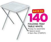 Folding Tray Table White