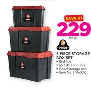 Pride 3 Piece Storage Box Set-Per Set