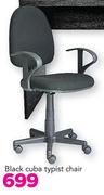 Black Cuba Typist Chair