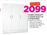 Home Concept 3 Door Built In Cupboards-Each