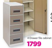 4 Drawer File Cabinet