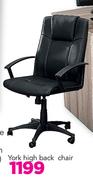 York High Back Chair