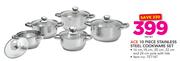 Ace 10 Piece Stainless Steel Cookware Set-Per Set