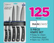 Mainstays 5 Piece Knife Set-Per Set
