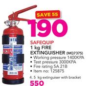 Safequip Fire Extinguisher With Bracket-4.5Kg