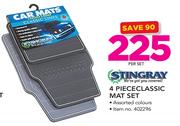 Stingray 4 Piece Classic Mat Set-Per Set