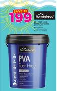 Homestead 20Ltr Fast Hide Matt PVA White