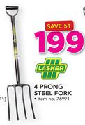 Lasher 4 Prong Steel Fork