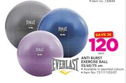 Everlast Anti Burst Exercise Ball 55/65/75cm-Each