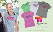 Everlast Girls Short Sleeve T-Shirt-Each
