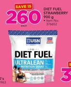 USN Diet Fuel Strawberry-900g Each
