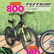 Totem 16" Or 20" Mountain Bike