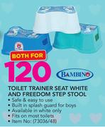 Bambino Toilet Trainer Seat White And Freedom Step Stool