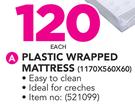 Plastic Wrapped Mattress-Each