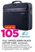 Kingsons 15.6" Office Series Black Laptop Case