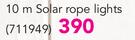 Santa's Trading 10m Solar Rope Lights