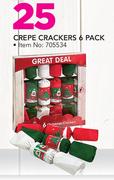 Santa's Trading Crepe Crackers 6 Pack