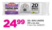 50Ltr Bin Liners-20's Pack