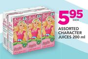 Character juices-200ml Each