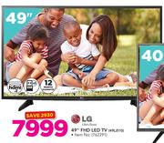 LG 49" FHD LED TV 49LJ510