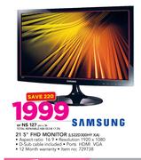 Samsung 21.5" FHD Monitor LS22D300HY XA