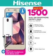 Hisense Infinity U962 Dual Sim Smartphone With Free Bluetooth Headphones & Phone Cover