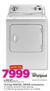 Whirlpool 10.5Kg Vented Dryer 3SWED4800YQ