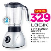 Logik 2 In 1 Blender Grinder RSH-245611-01