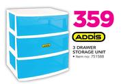 Addis 3 Drawer Storage Unit