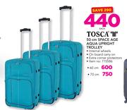 Tosca 60cm Space Age Aqua upright Trolley-Each