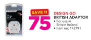 Design Go British Adaptor