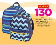 Island Styled Backpacks-Each