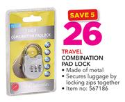 Travel Combination Pad Lock