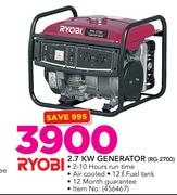 Ryobi 2.7 KW Generator(RG-2700)