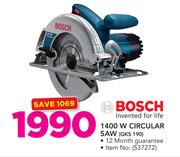 Bosch 1400W Circular Saw(GKS 190)