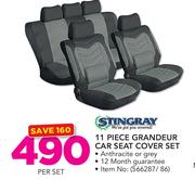 Stinggray 11 piece Grandeur car Seat Cover Set-Per Set