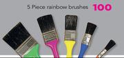 Academy 5 Piece Rainbow Brushes