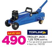 Topline Trolley Jack-1.25 Ton