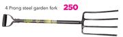 Lasher 4 Prong Steel Garden Fork
